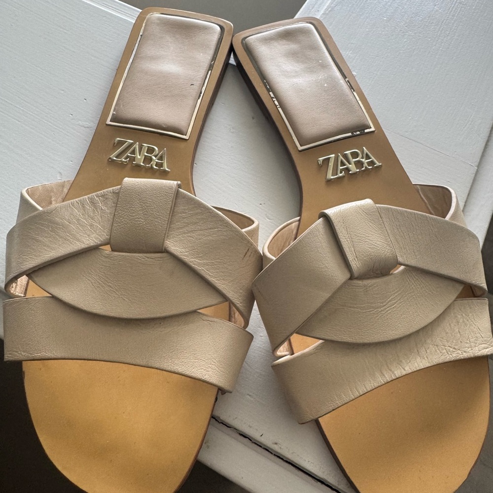 Zara Women's Cream Sandals